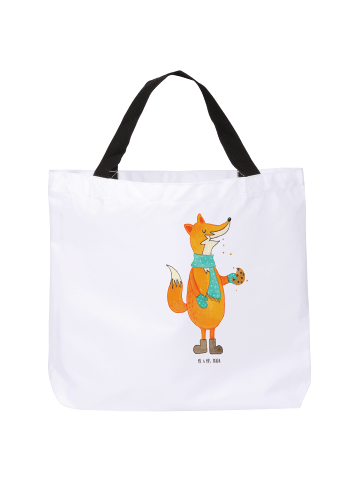 Mr. & Mrs. Panda Tote Bag Fuchs Keks ohne Spruch in Weiß