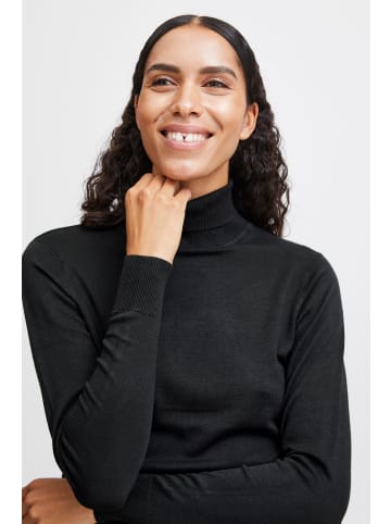 b.young Rollkragenpullover BYMMPIMBA1 ROLLNECK - 20811926  Rollkragenpullover aus Feinstrick in black denim