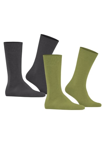 Burlington Socken 2er Pack in Grün (Kiwi)