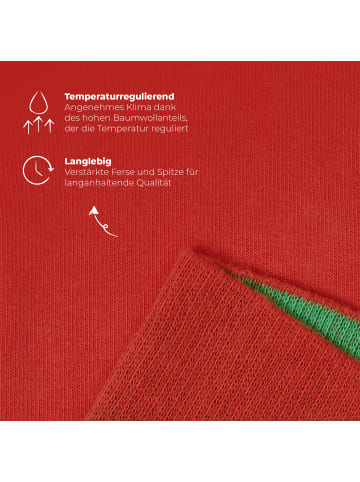 von Jungfeld Classic Socken Signature Innenbund in Rot