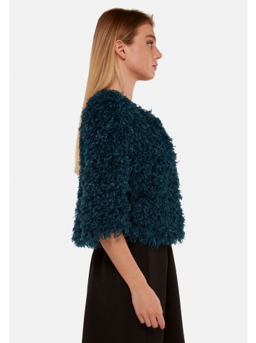 TOOCHE Jacke "Feder Frou-Frou" in petrol