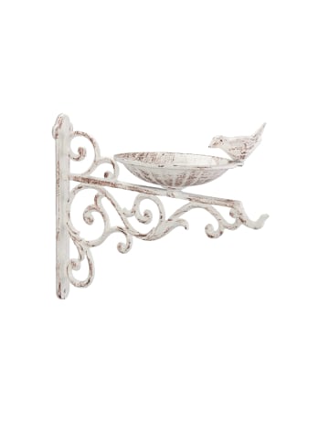 relaxdays Vogeltränke in Weiß - (B)28x (H)24 x (T)14 cm