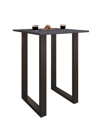 ebuy24 Bartisch Xona schwarz Anthrazit 80 x 50 cm