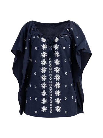 VIRITA Women Poncho in Marine