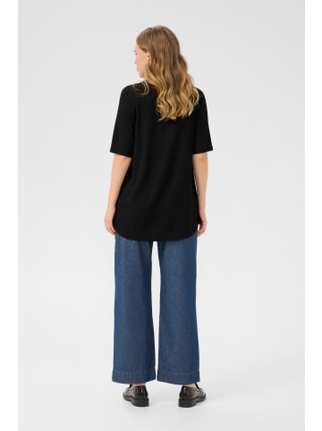 Kaffe Stricktunika BPanika A-shape in Black Deep