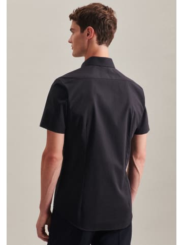 Seidensticker Business Hemd Slim in Schwarz