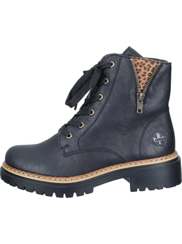 rieker Schnürstiefeletten in schwarz/leo-nuss