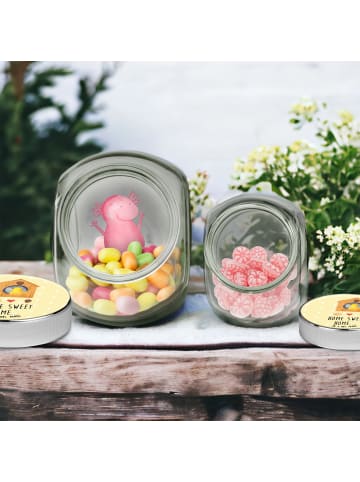 Mr. & Mrs. Panda Bonbonglas Vogelhaus Home mit Spruch in Gelb Pastell