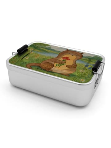Mr. & Mrs. Panda Bento Box Otter Blumenstrauß Design ohne Spruch in Weiß