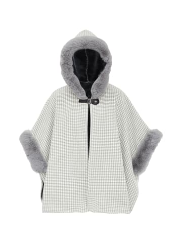 Usha Poncho in Hellgrau