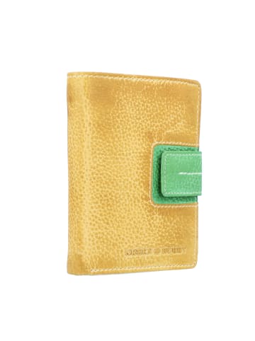 Greenburry Candy-Shop Geldbörse Leder 10 cm in yellow-forest
