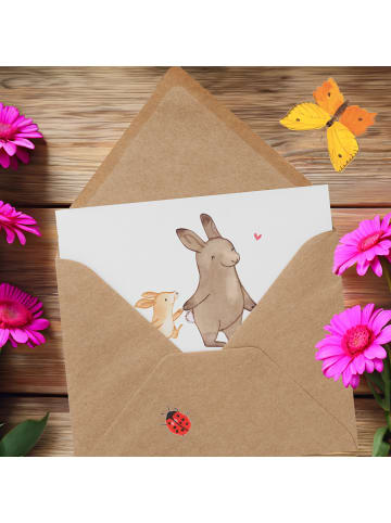 Mr. & Mrs. Panda Einladungskarte Erzieher Heldenmacher mit Spruch in Weiß