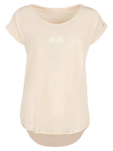 F4NT4STIC Long Cut T-Shirt SUS in Whitesand