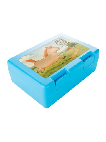 Mr. & Mrs. Panda Bento Box Pferd Springen Design mit Spruch in Weiß