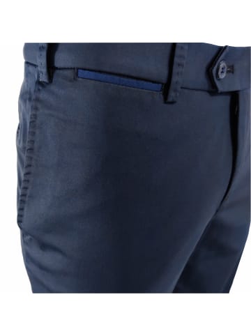 HILTL Hose Baumwolle lang in Navy