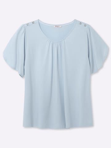 sheego Shirt in hellblau