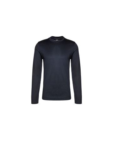 Hugo Boss Rundhals Langarmshirt für Herren in dunkel-blau