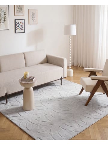Beliani Kurzflor HOOD in Grau - (W) 160 x (L) 160 cm