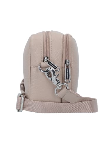 Mandarina Duck Mellow Leather Umhängetasche Leder 22.5 cm in warm taupe