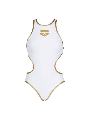 Arena Piece One Biglogo Badeanzug in Weiß