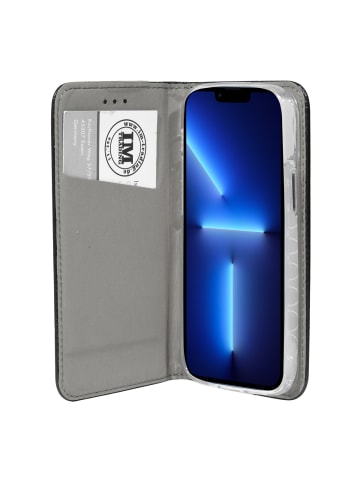 COFI 1453 Smart Magnet Tasche Hülle Flip Cover kompatibel mit Motorola Moto in Schwarz