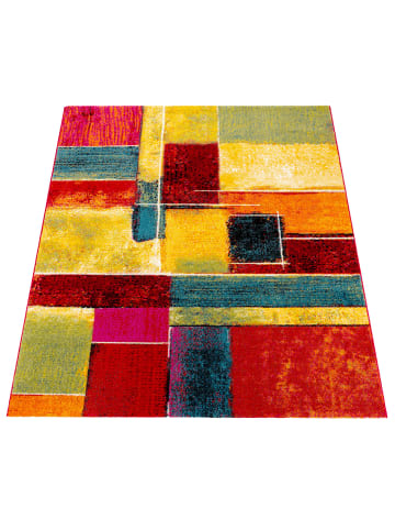 KADIMA DESIGN Teppich Kurzflor Abstrakt Wohnzimmer in Mehrfarbig