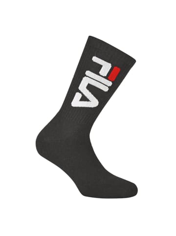 Fila Socken 6er Pack in Schwarz