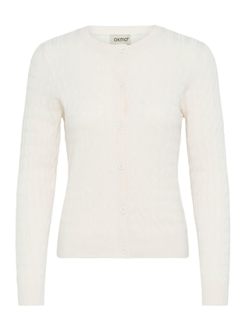 Oxmo Strickjacke OXSasja in Weiß