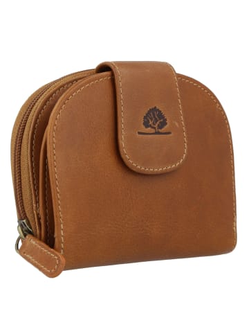 Greenburry Tornado Geldbörse RFID Schutz Leder 14 cm in peanut brown