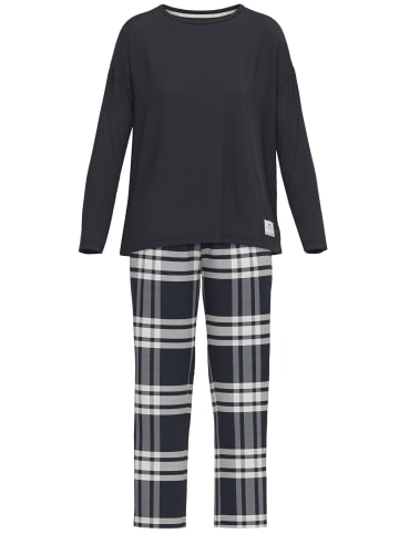 Tom Tailor Pyjama Xanthi in grau-dunkel-Karo