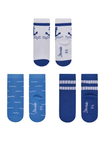 Sterntaler Socken 3er-Pack Anker in weiß