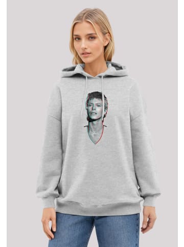 F4NT4STIC Hoodie TV Times Pop Star David Bowie Portrait 1977 in grau meliert
