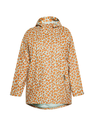 Schmuddelwedda Damen Regenjacke in Pastellmint Orange Leo