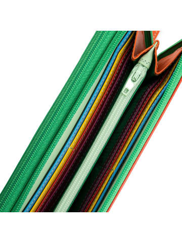MYWALIT Medium Tri-fold Geldbörse I Leder 14 cm sicily
