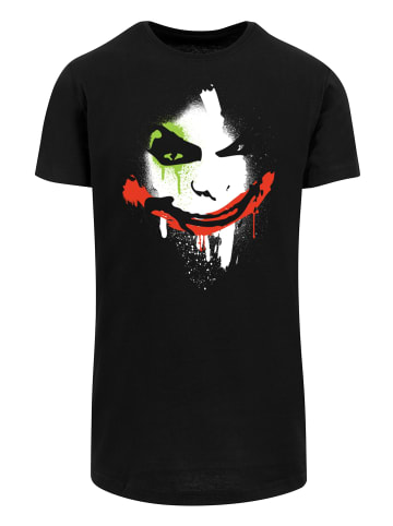 F4NT4STIC Long Cut T-Shirt DC Comics Batman Arkham City Joker Face in schwarz