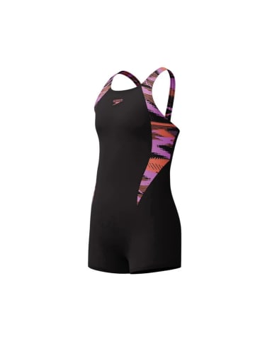 Speedo Hyperboom / Legsuit mit langem Bein in Schwarz