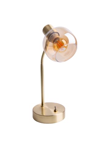 näve Tischleuchte "LIBBY" in messing - (L)12 cm x (B)12 cm x (H)34 cm