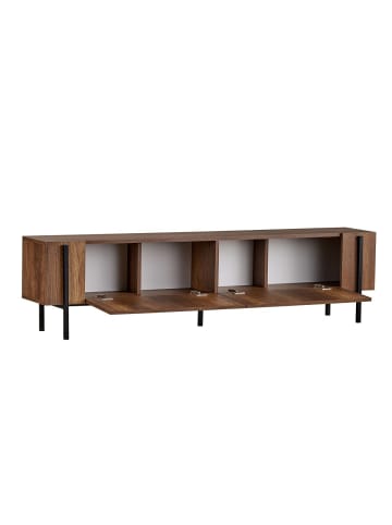CALICOSY TV-Möbel ATLAS in Walnuss - (W) 180  x (H) 45  x (L) 30  cm