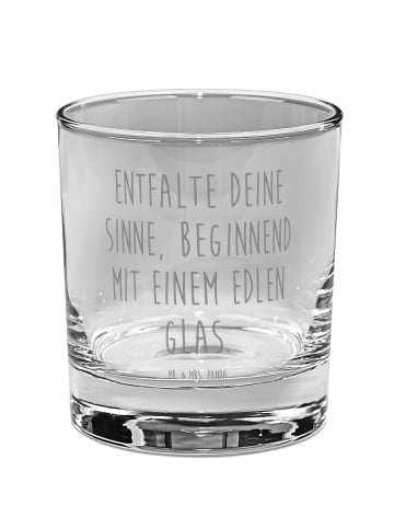 Mr. & Mrs. Panda Glas Spruch Genuss Ginglas mit Spruch in Transparent