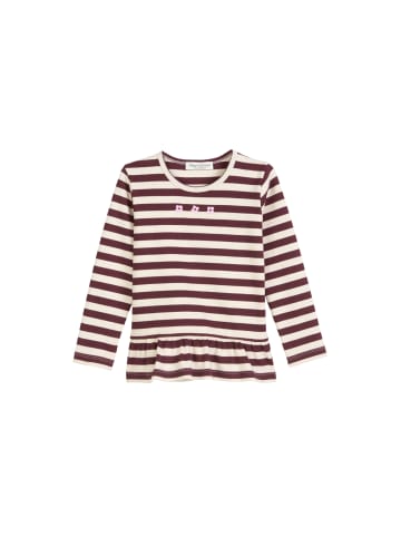 Marc O'Polo KIDS-GIRLS Longsleeve in AUBERGINE RED STRIPE