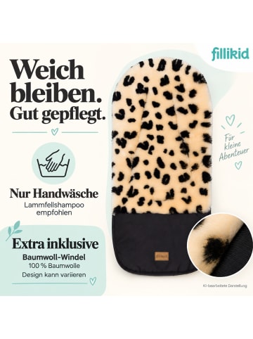fillikid Lammfelleinlage 73x33 Exklusiv in Protect Leopard