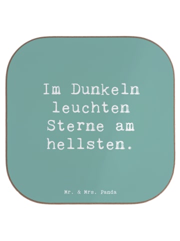 Mr. & Mrs. Panda Untersetzer für Gläser Spruch Angst vor Dunkelh... in Meeresbrise