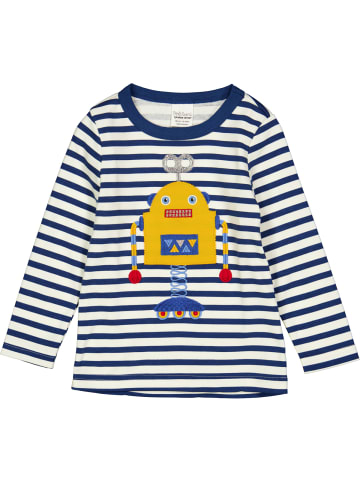 Fred´s World by GREEN COTTON Langarmshirt in Almond/ Navy
