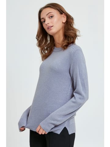 b.young Strickpullover BYMALEA JUMPER 5 - 20810780  Strickpullover mit kurzem Stehkragen in Blau