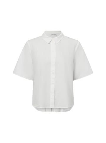 Marc O'Polo DENIM Hemdbluse mit Leinen-Anteil in weiß