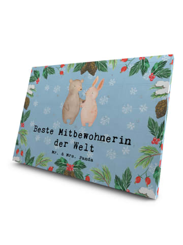 Mr. & Mrs. Panda Tee Adventskalender Hase Beste Mitbewohnerin de... in Eisblau