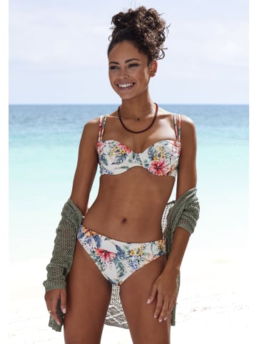 LASCANA Bikini-Hose in creme bedruckt