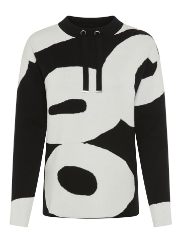 Laura Scott Jacquardpullover in schwarz-offwhite-gemustert