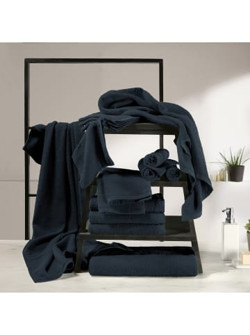 REDBEST Frottier Waschhandschuh 4er-Pack Oceanside in schwarz
