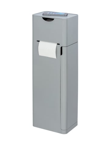 Wenko 6 in 1 Stand WC-Garnitur Imon Grau matt, Stand WC-Garnitur Mod. Imon 6 in 1 Grau matt in Grau